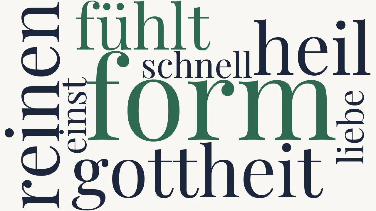 Wortwolke zu Die Gottheit