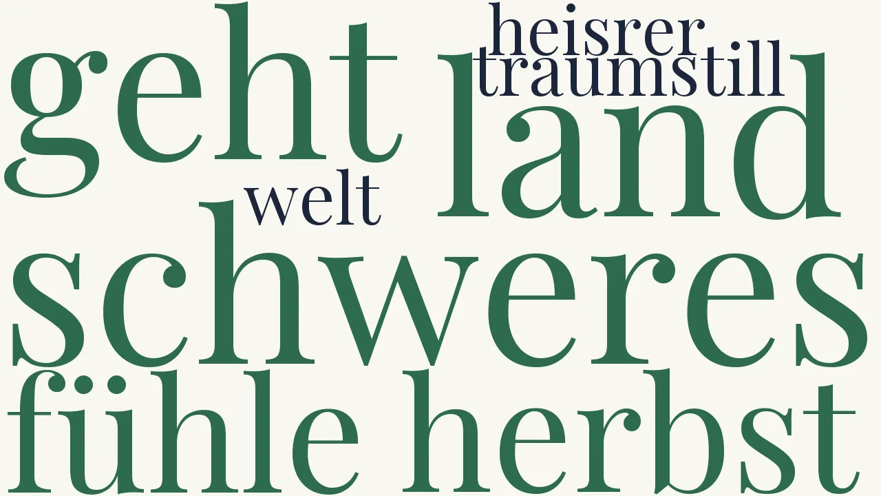Wortwolke zu Herbst