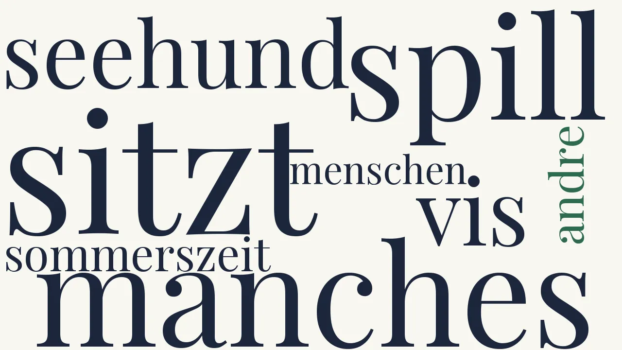 Wortwolke zu Der Sommer- und Winter-Geheimrat