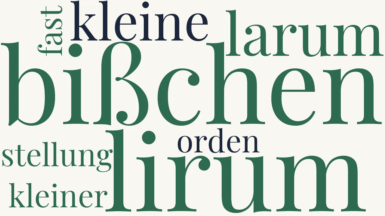 Wortwolke zu Summa Summarum