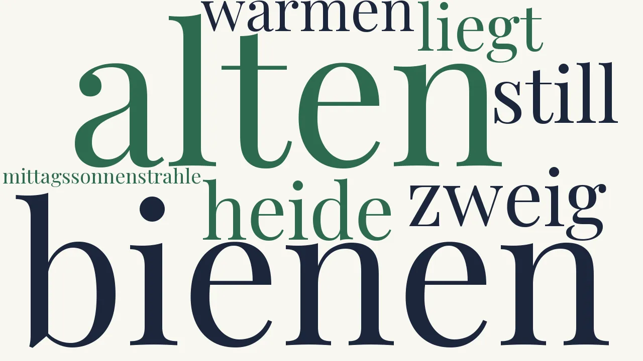 Wortwolke zu Abseits