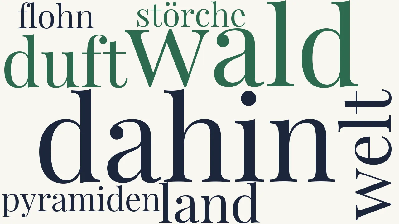 Wortwolke zu Herbst