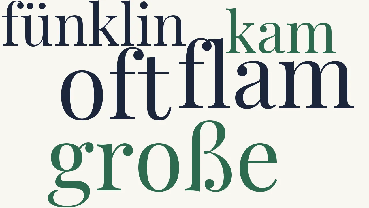 Wortwolke zu Oft große Flam