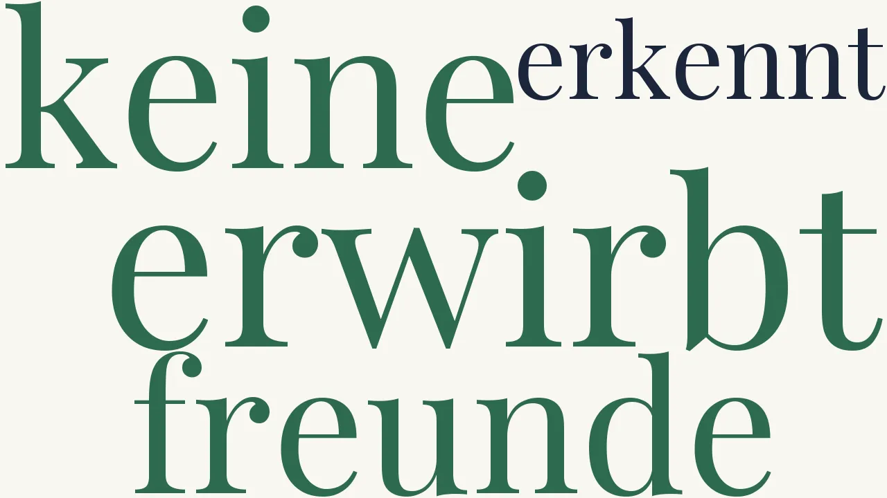 Wortwolke zu Freunde