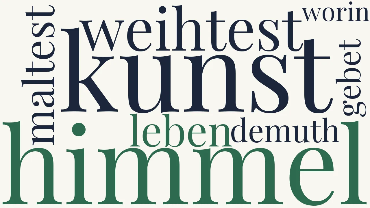 Wortwolke zu Fra Giovanni da Fiesole