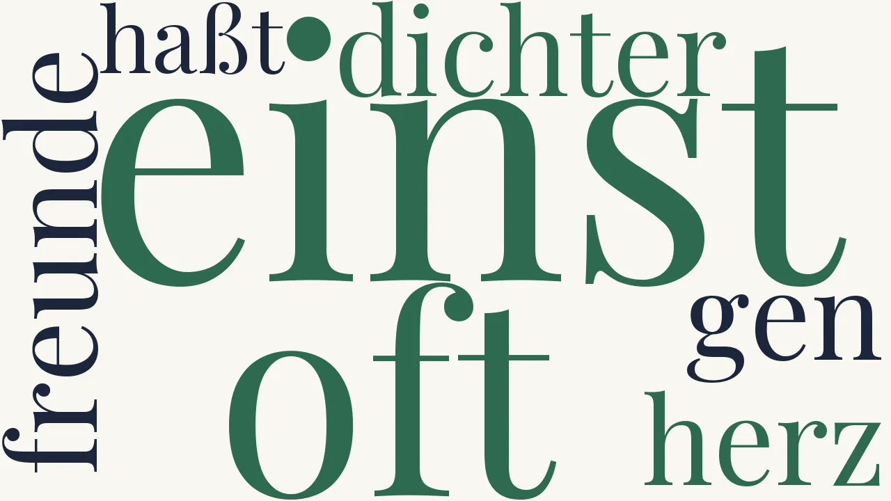 Wortwolke zu Lieder aus Sorrent (3)