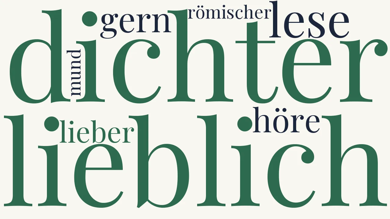 Wortwolke zu Metastasio