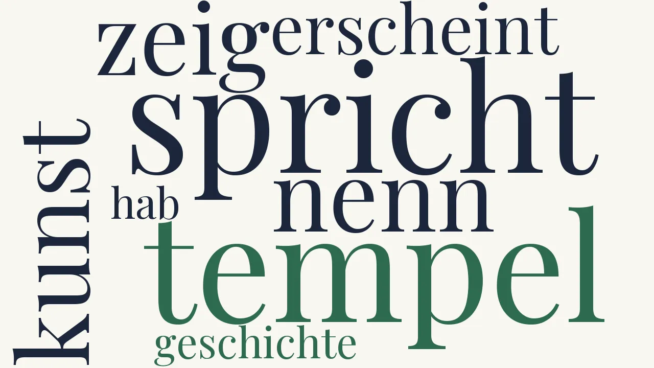 Wortwolke zu Raffael (5)