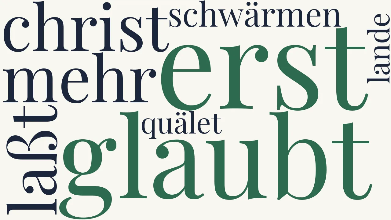Wortwolke zu Sicilianische Lieder (3) - Religionen