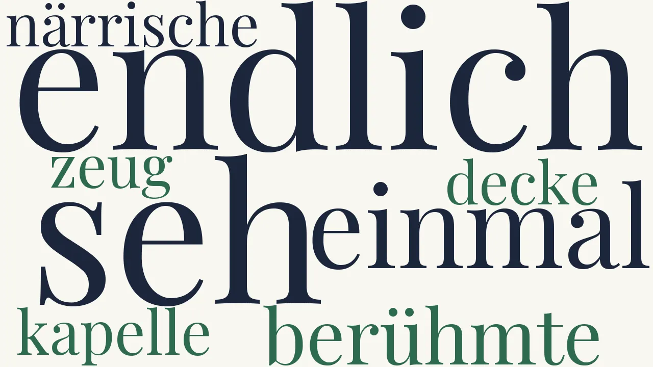 Wortwolke zu Sistinische Kapelle
