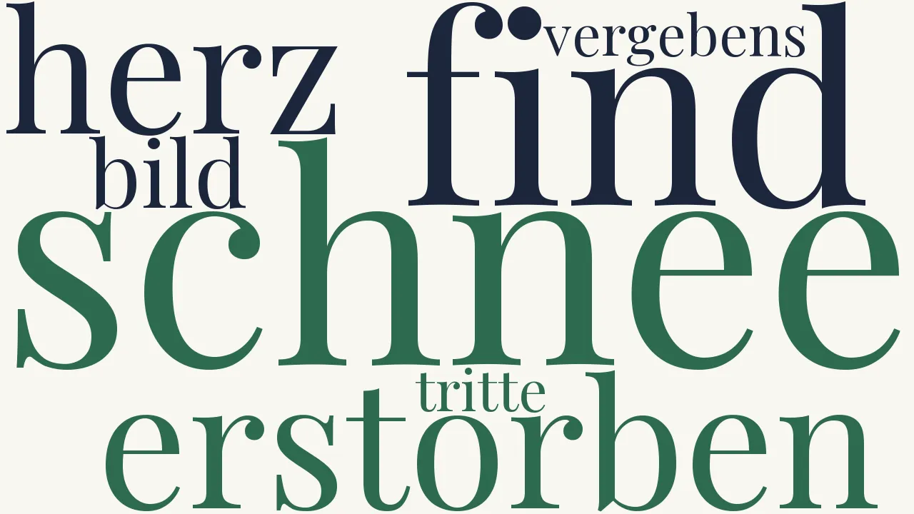 Wortwolke zu Erstarrung