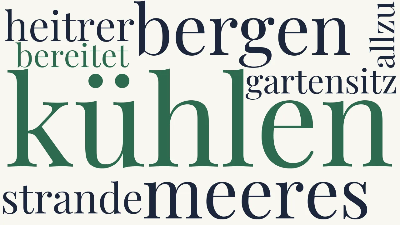 Wortwolke zu Juli