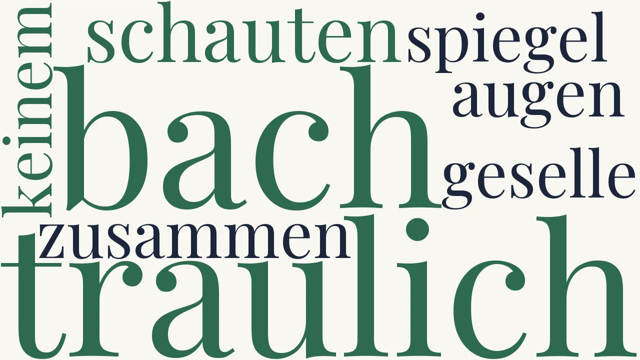 Wortwolke zu Tränenregen