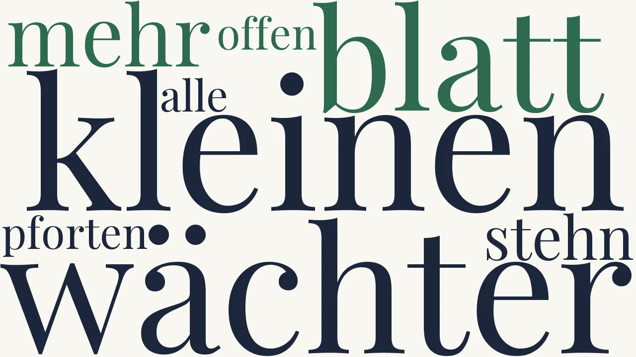 Wortwolke zu Nach der Weinlese