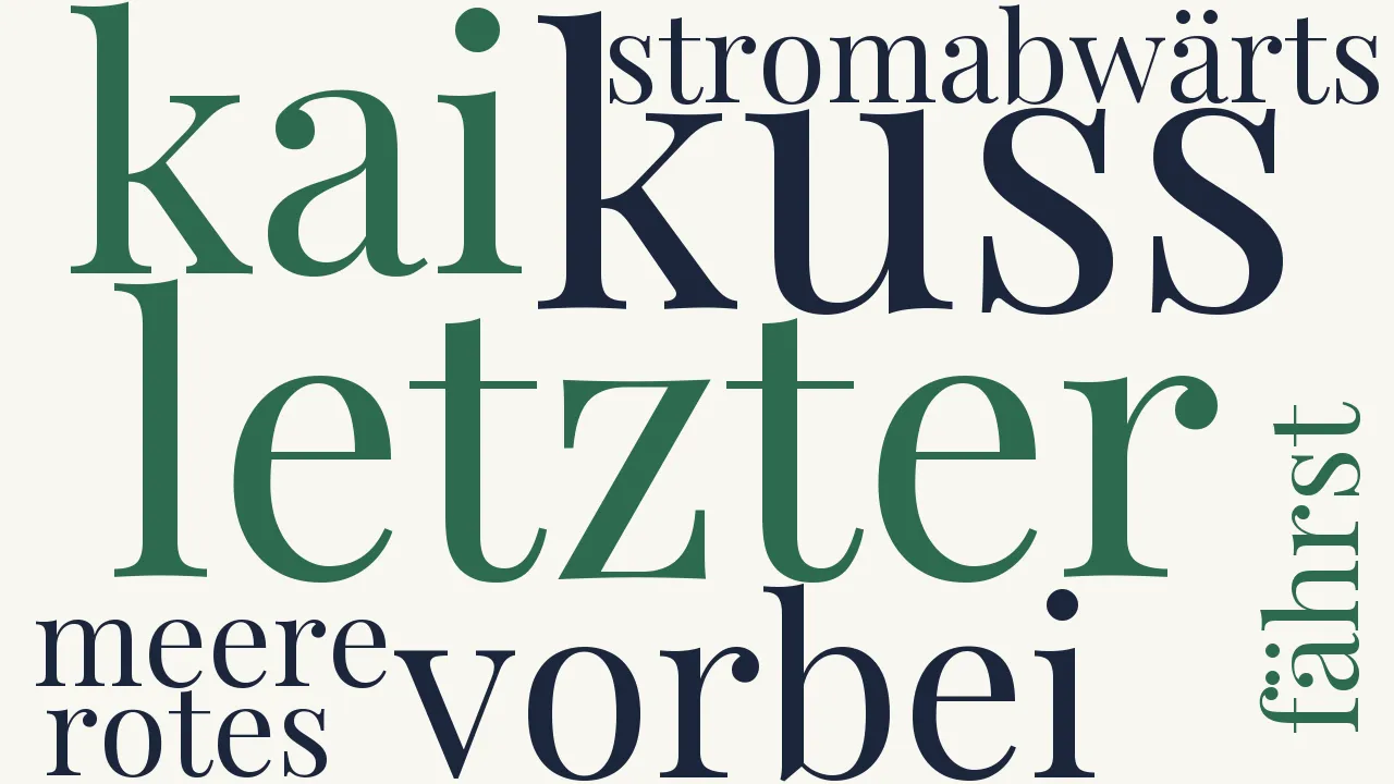 Wortwolke zu Abschied
