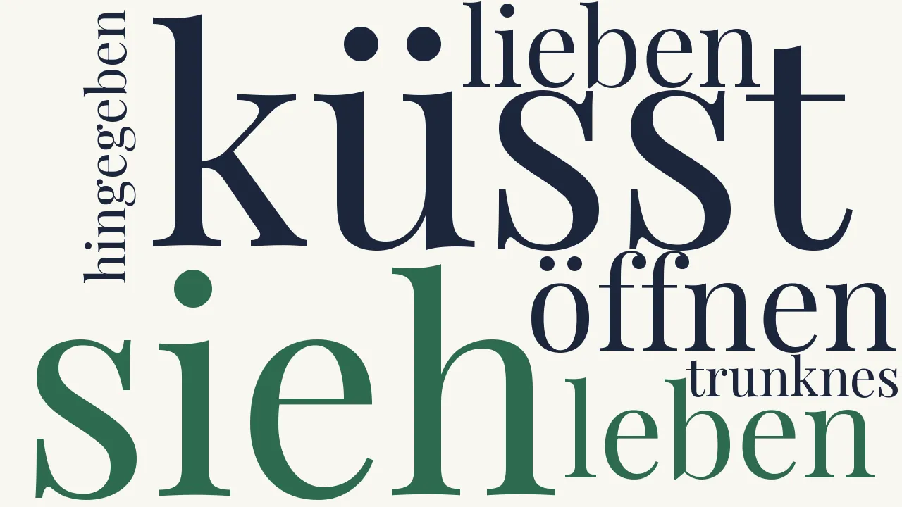 Wortwolke zu Sappho