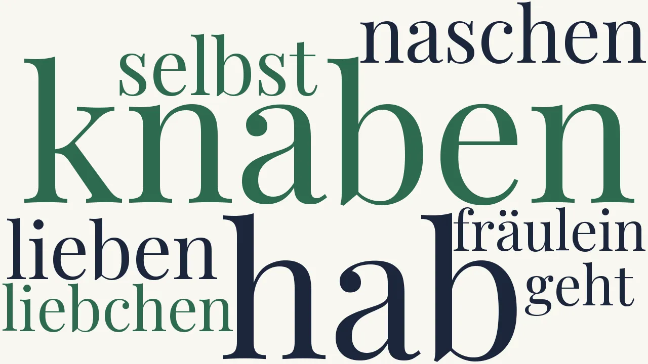 Wortwolke zu Geht nicht nach dem Städtchen