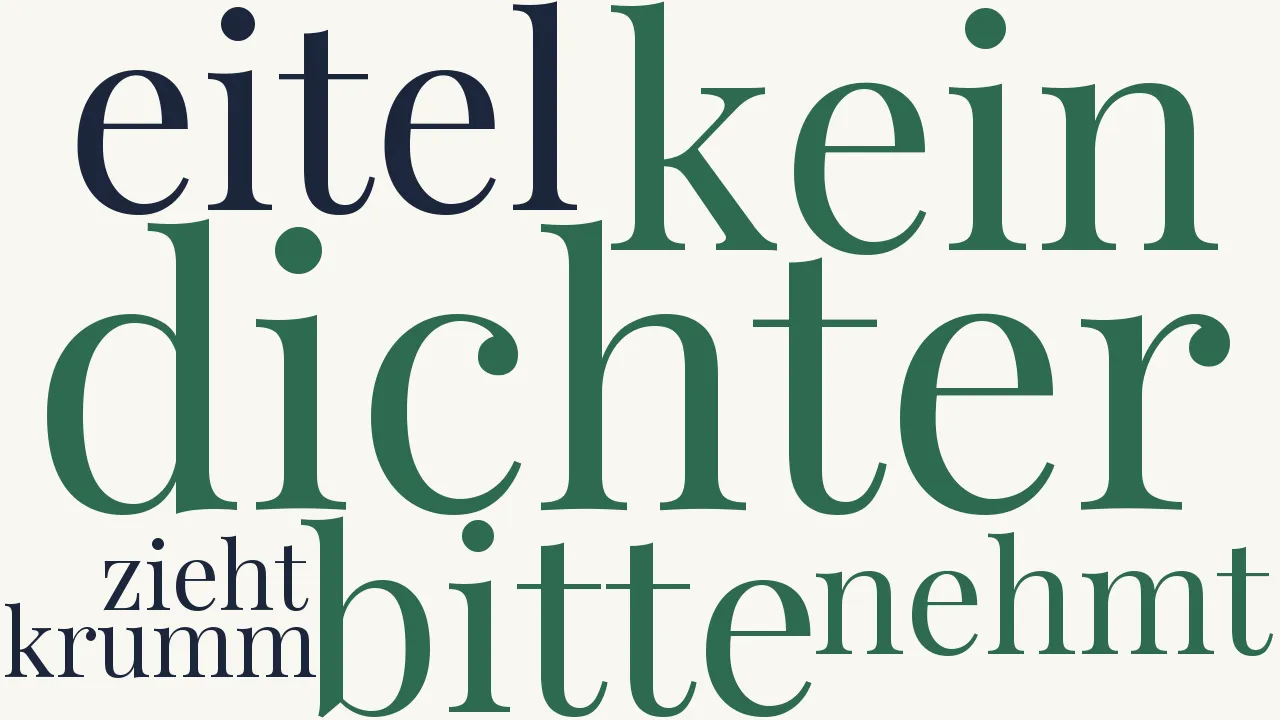 Wortwolke zu Verzeihlich