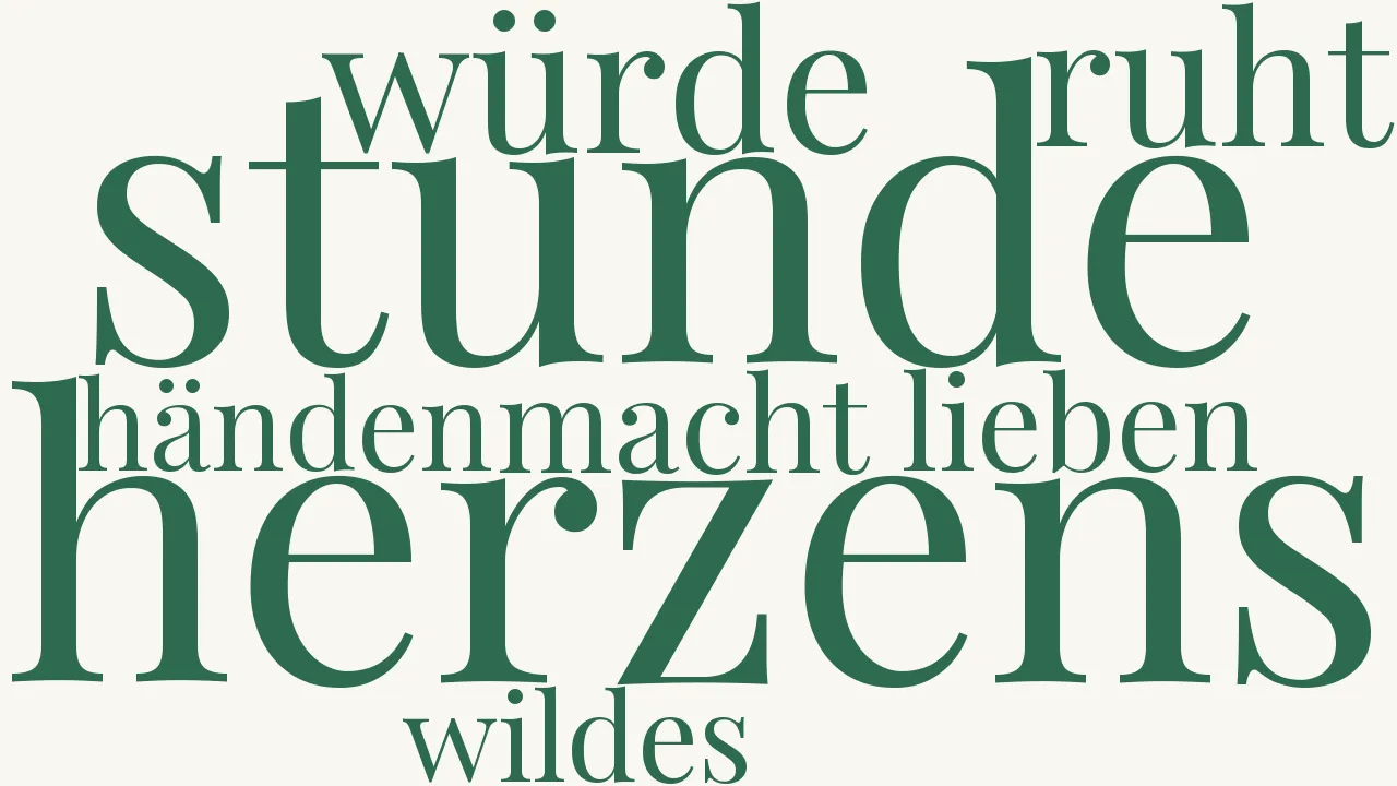 Wortwolke zu Vorgefühl
