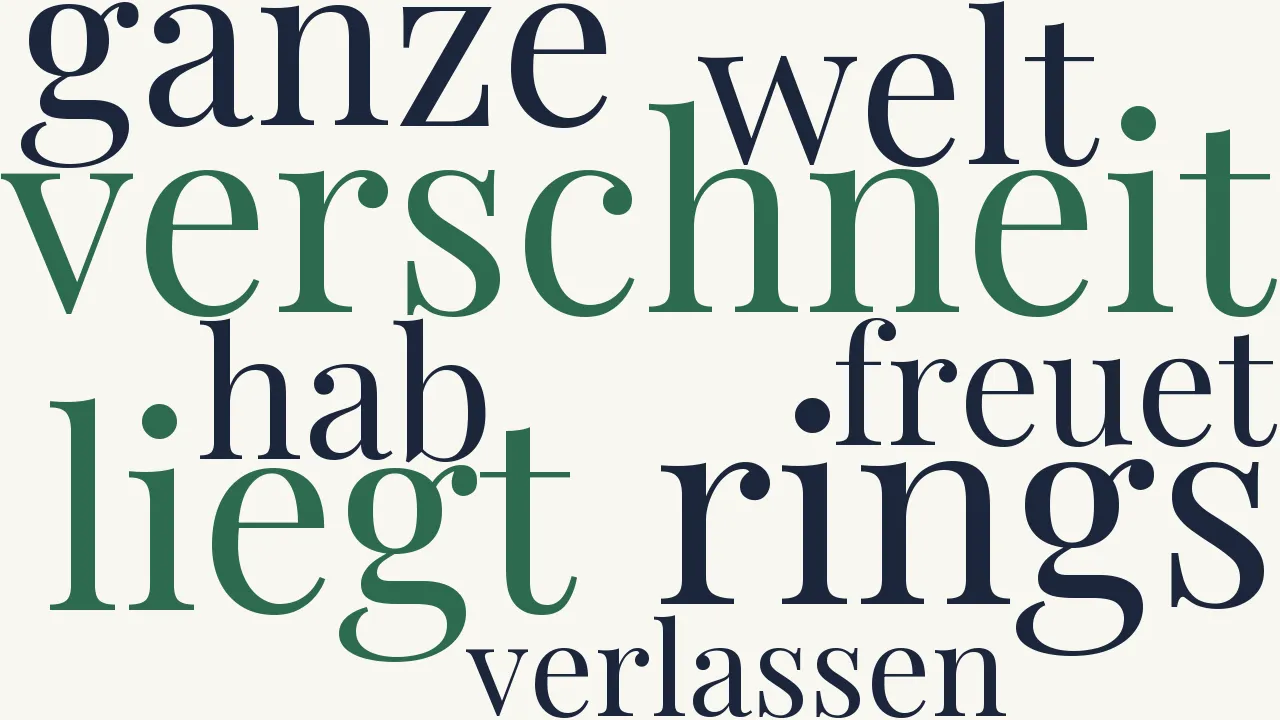 Wortwolke zu Winternacht