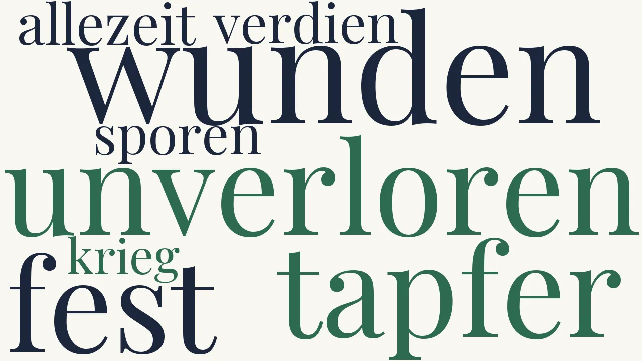 Wortwolke zu Der Kampf