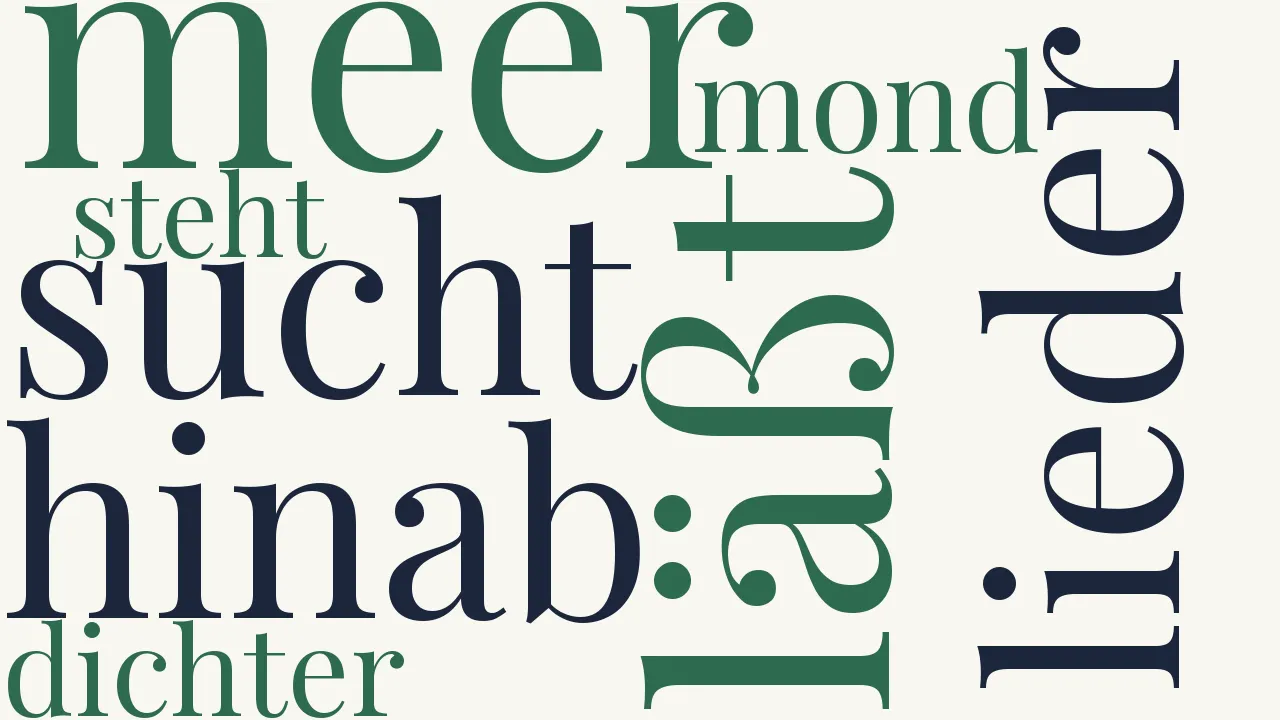 Wortwolke zu König Dichter