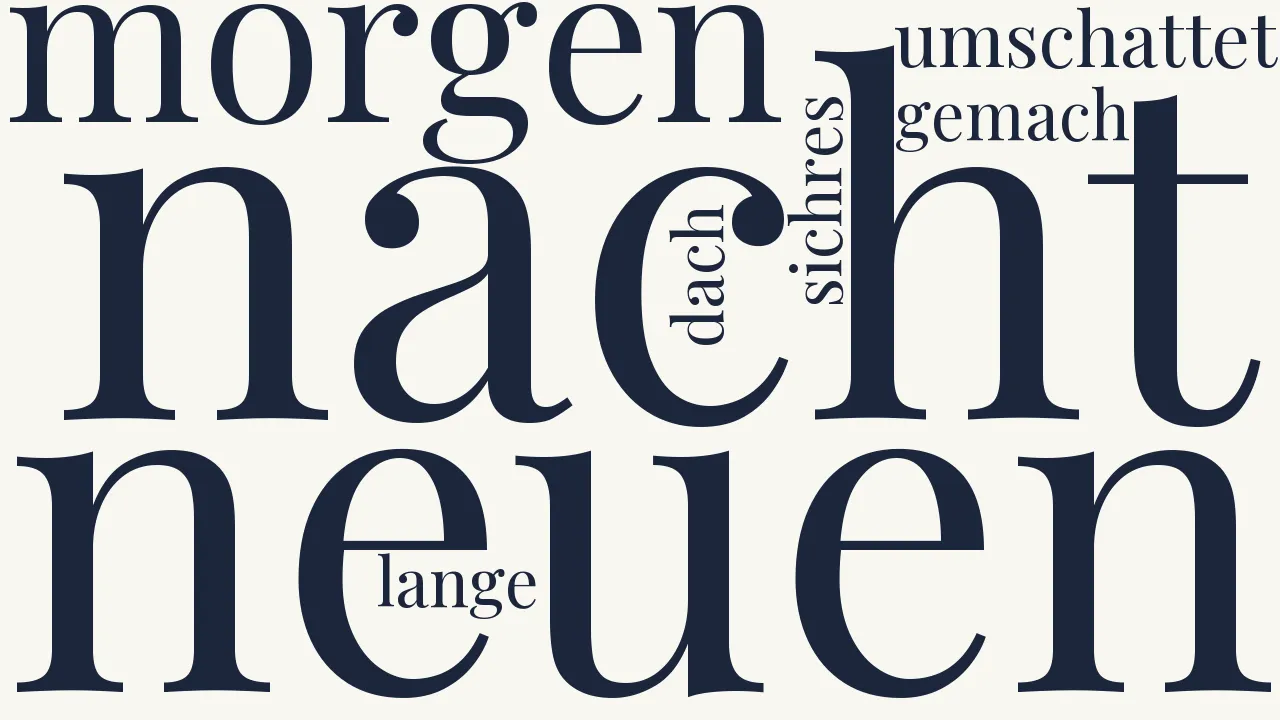 Wortwolke zu Tagelied