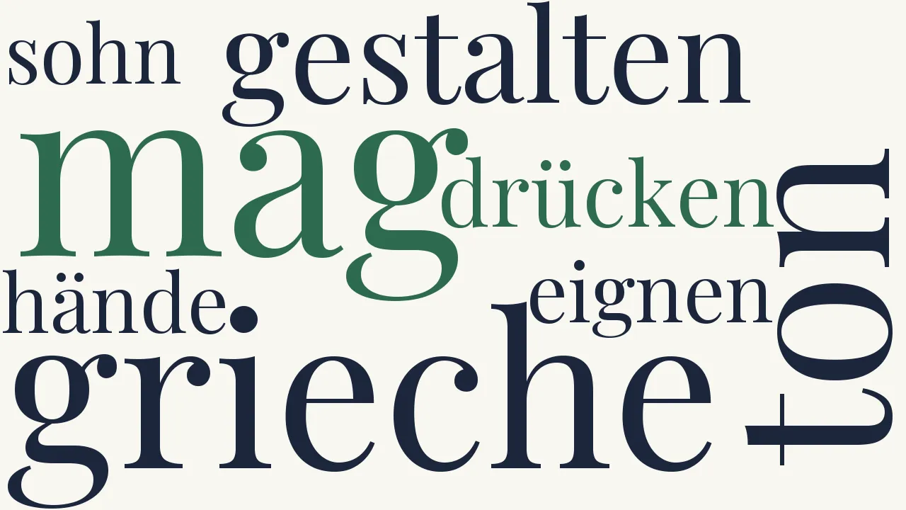 Wortwolke zu Lied und Gebilde