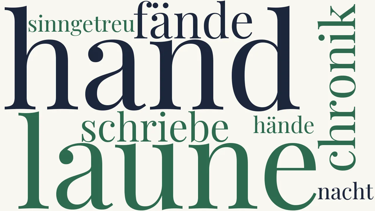 Wortwolke zu Ein Hand-Buch?