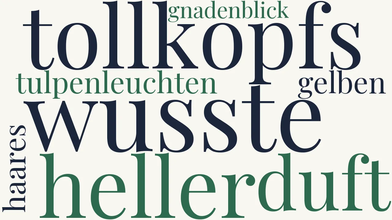 Wortwolke zu Zerbrechlich