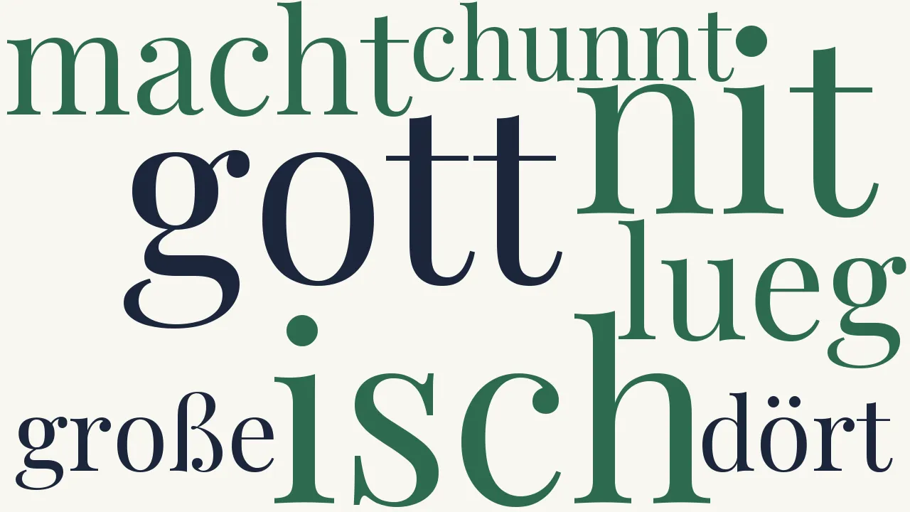 Wortwolke zu Das Gewitter