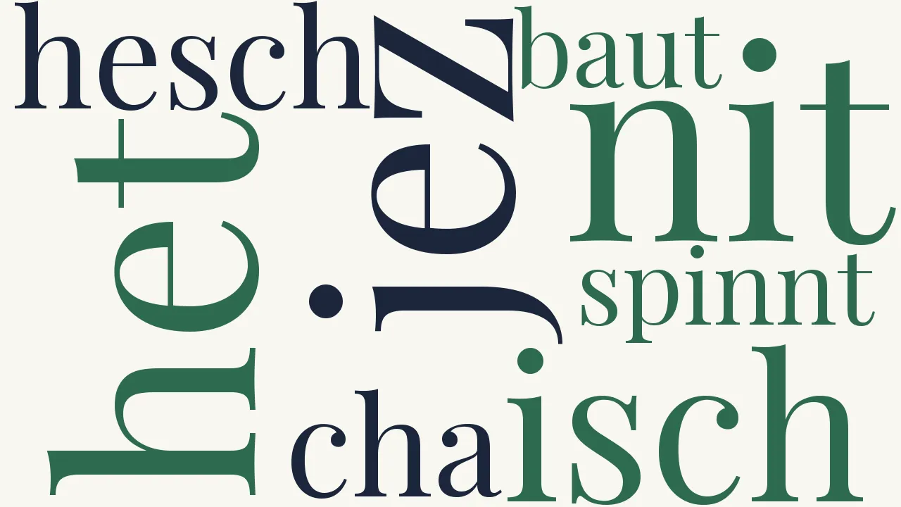 Wortwolke zu Das Spinnlein
