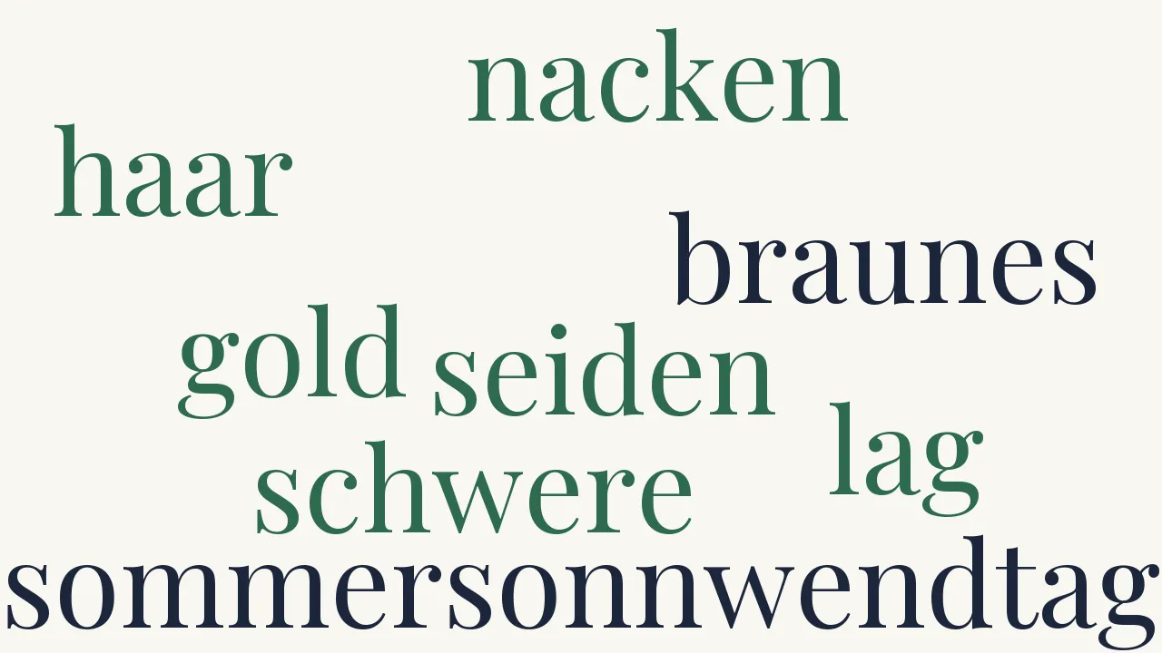 Wortwolke zu Sonnwendtag