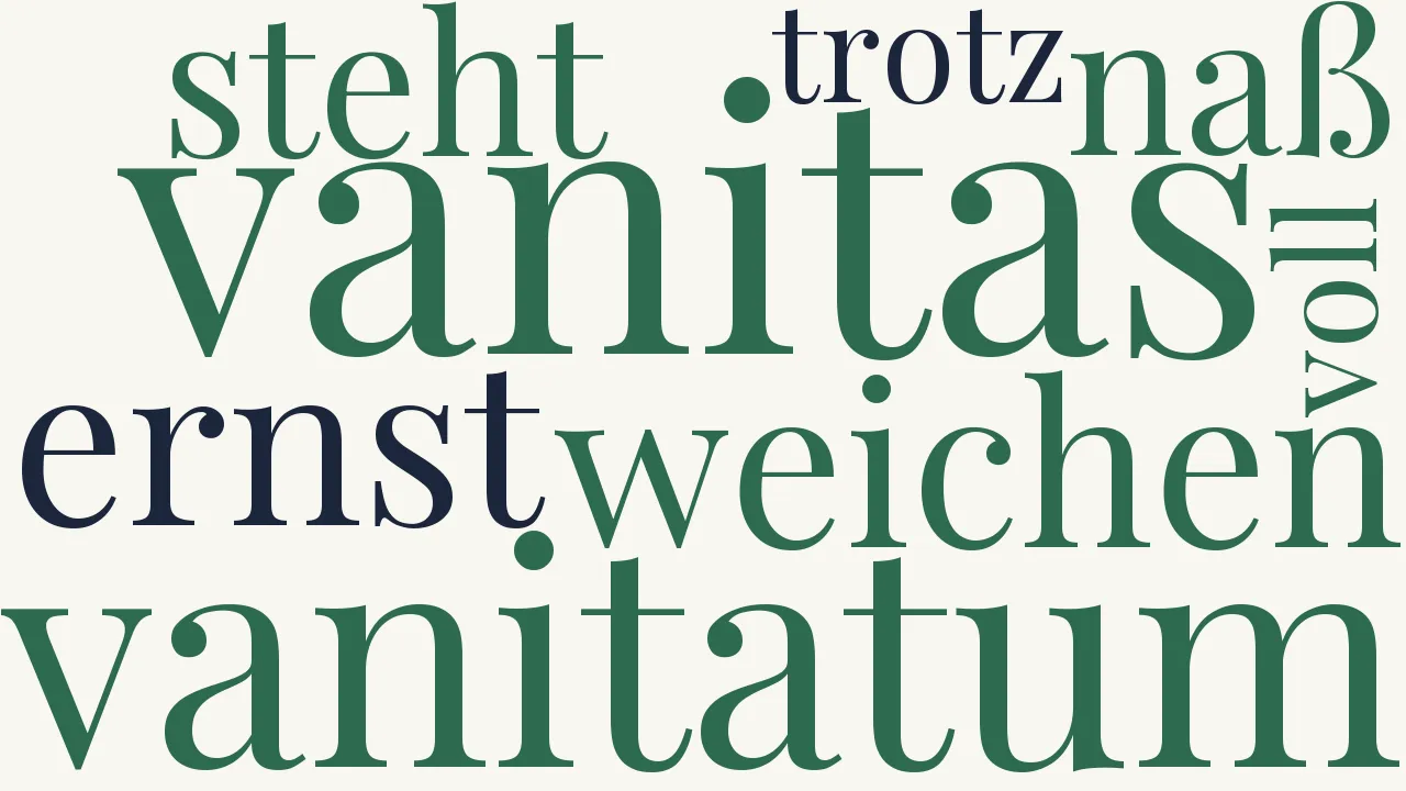 Wortwolke zu Vagantenweihe