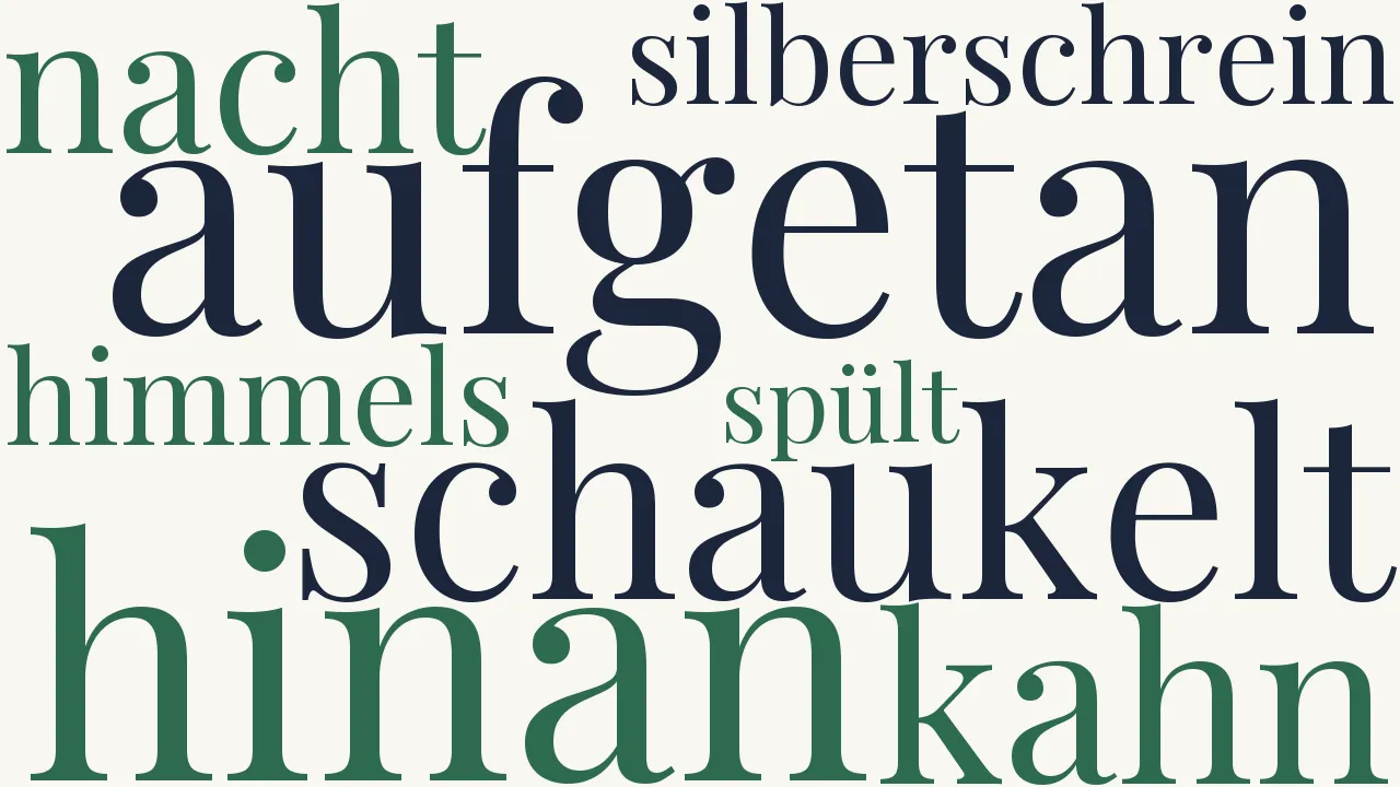 Wortwolke zu Schifferliedchen