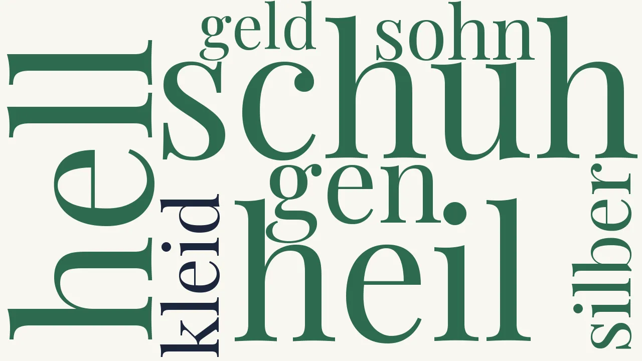 Wortwolke zu Der Geiger zu Gmünd