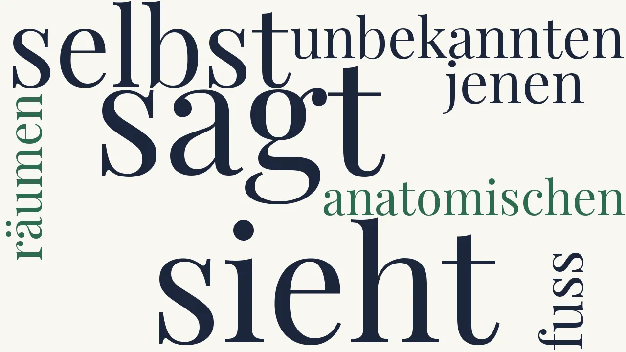 Wortwolke zu Das Skelett als Arbeitsmann