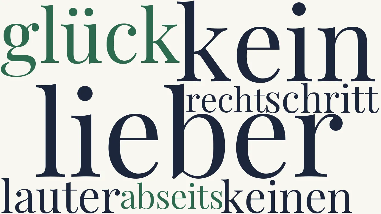 Wortwolke zu Motto