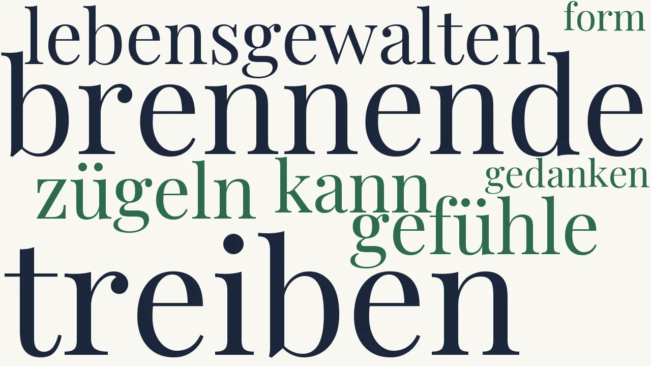 Wortwolke zu Trieb