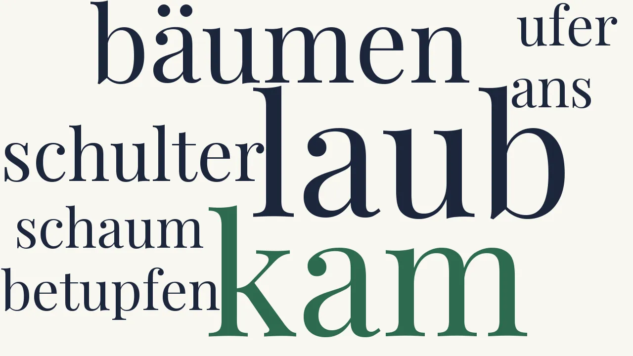 Wortwolke zu Nachtmusik