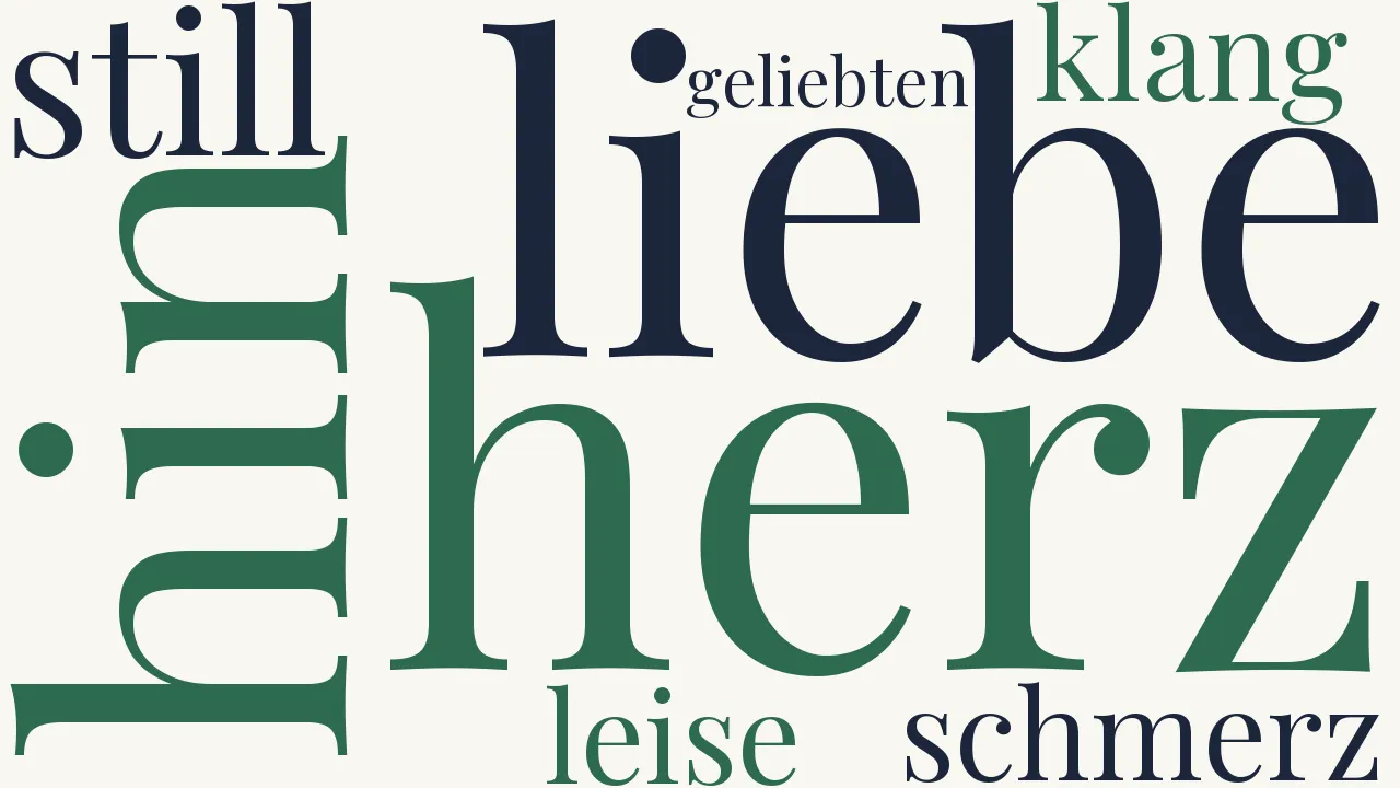 Wortwolke zu Die Verlassene