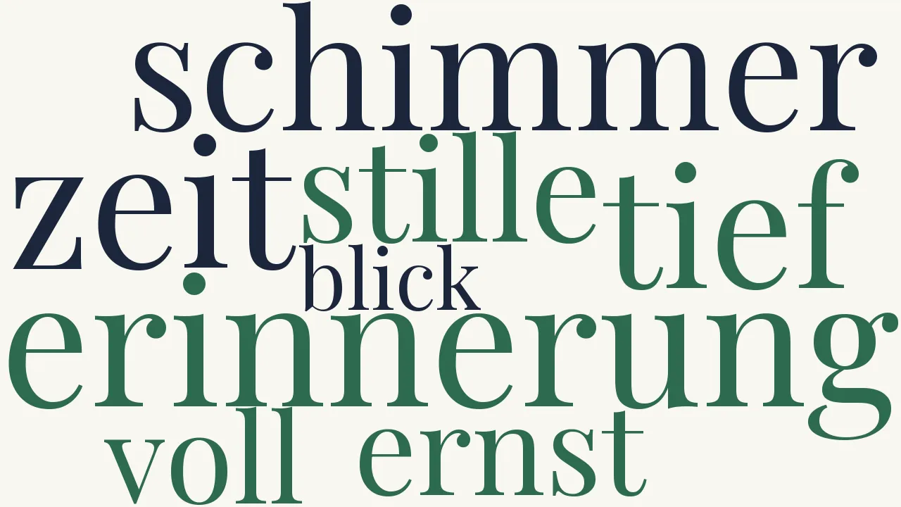 Wortwolke zu Elegie