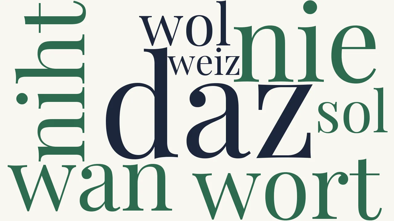 Wortwolke zu XVI. Wê, wie lange sol ich ringen