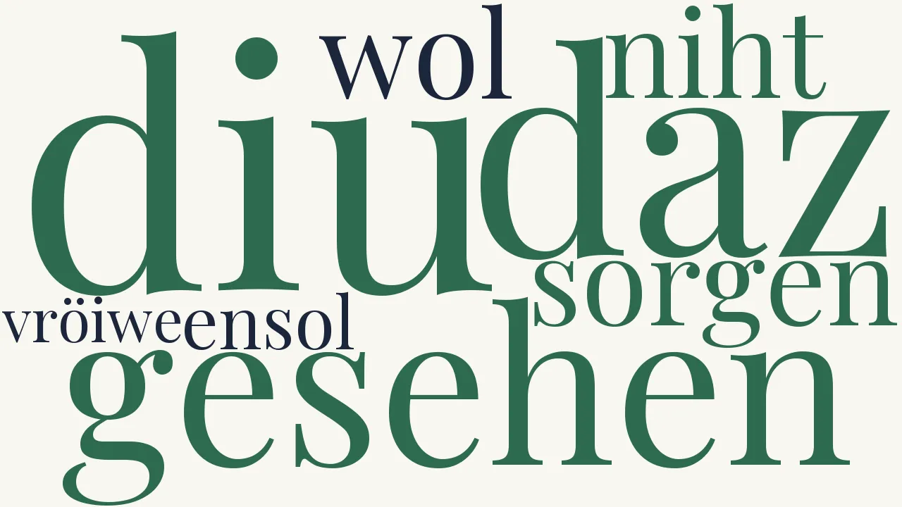 Wortwolke zu XXXI. Hât man mich gesehen in sorgen