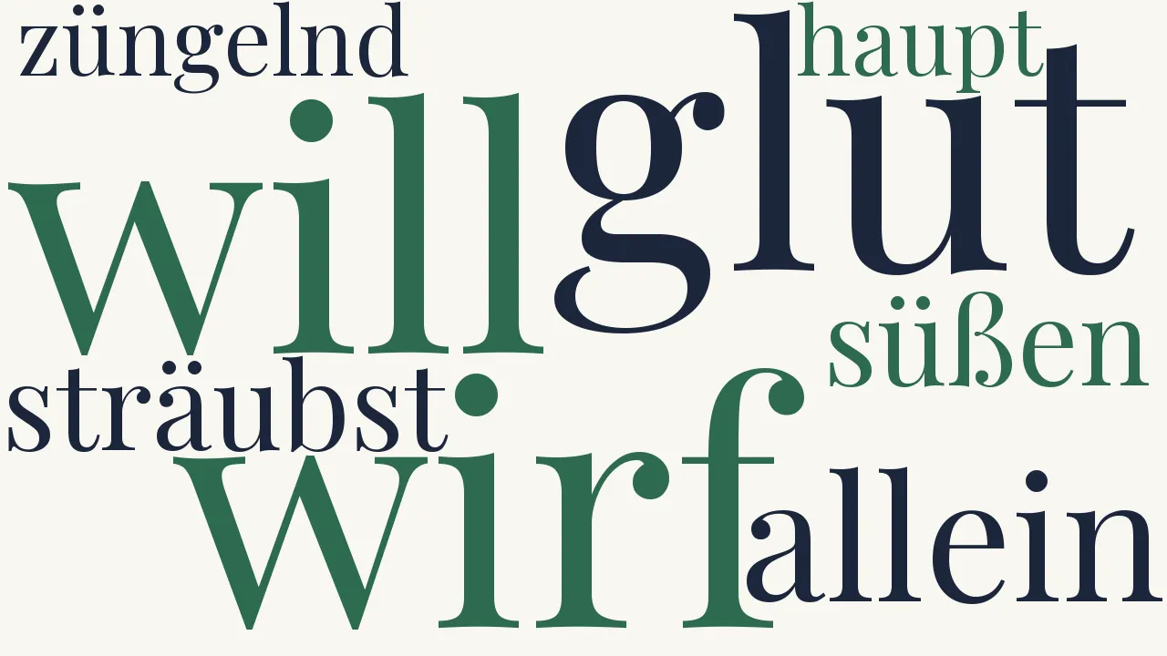 Wortwolke zu Flamme