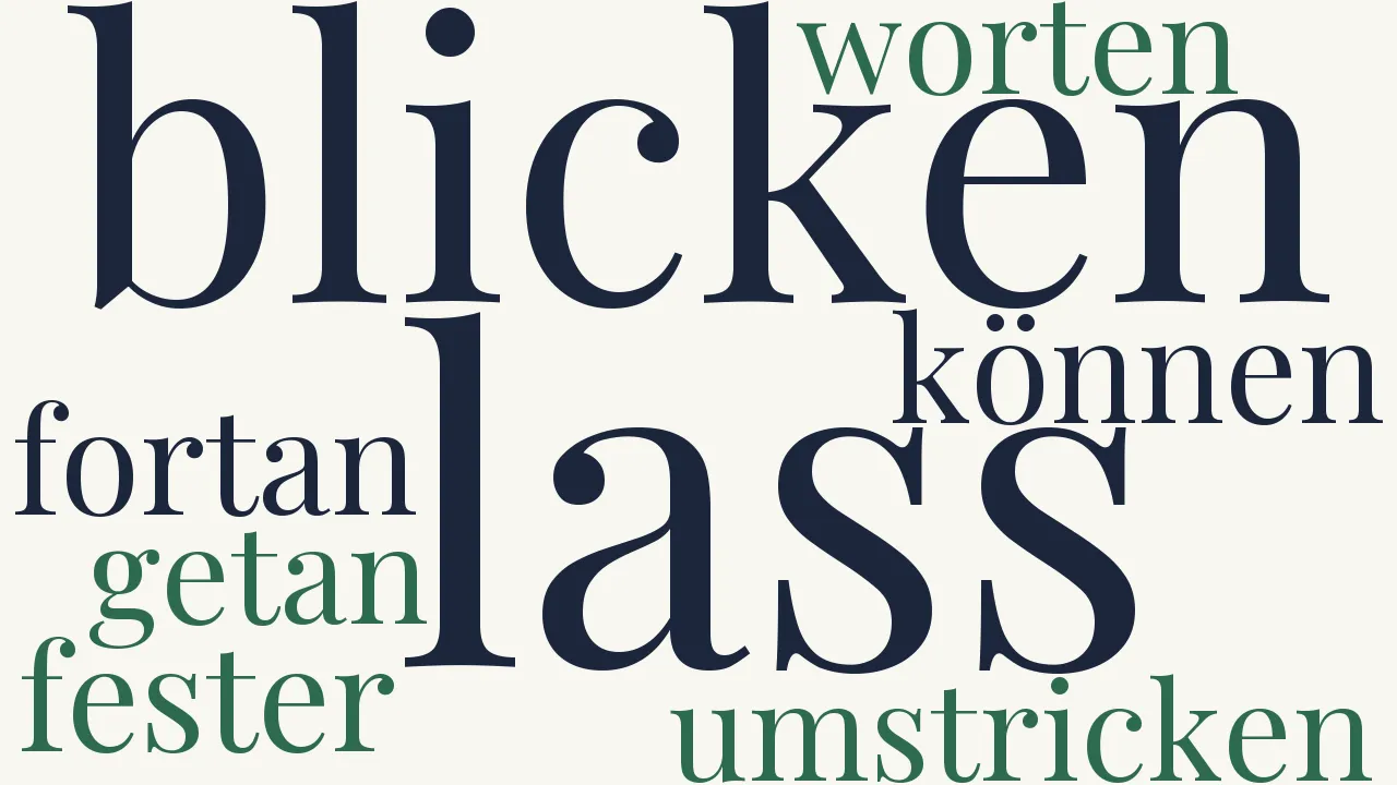 Wortwolke zu Lied