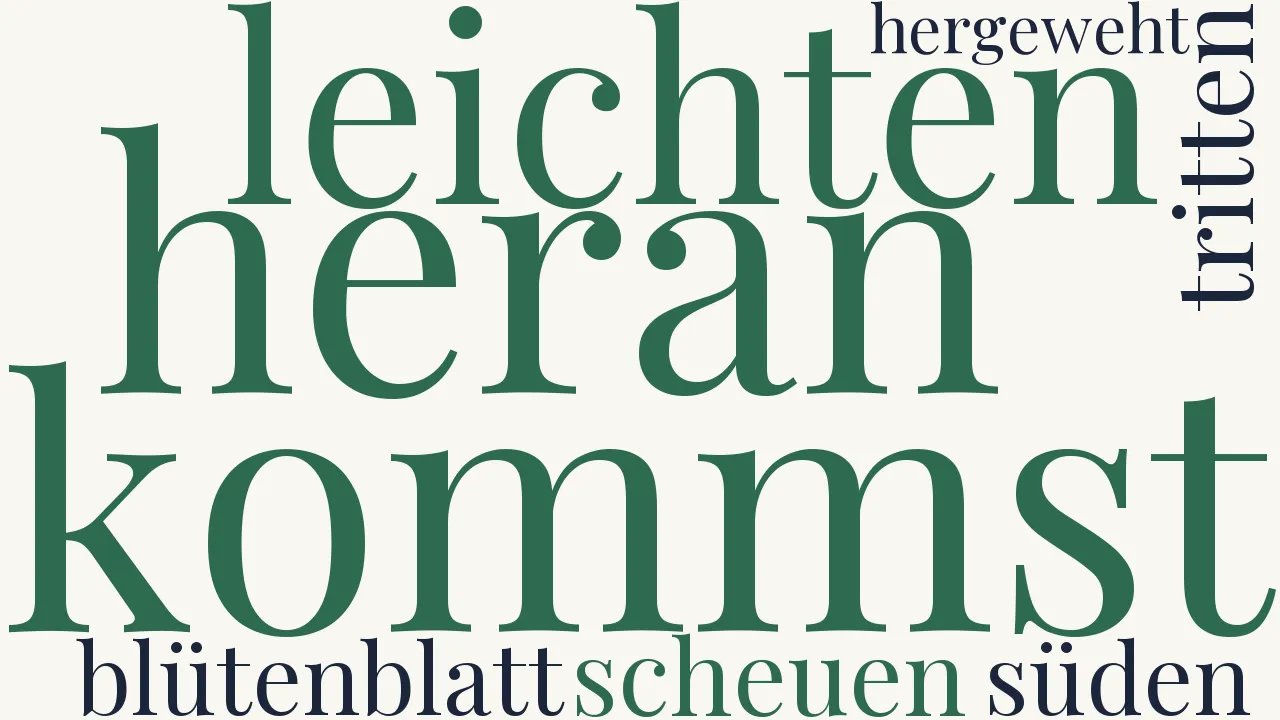 Wortwolke zu Einer Griechin