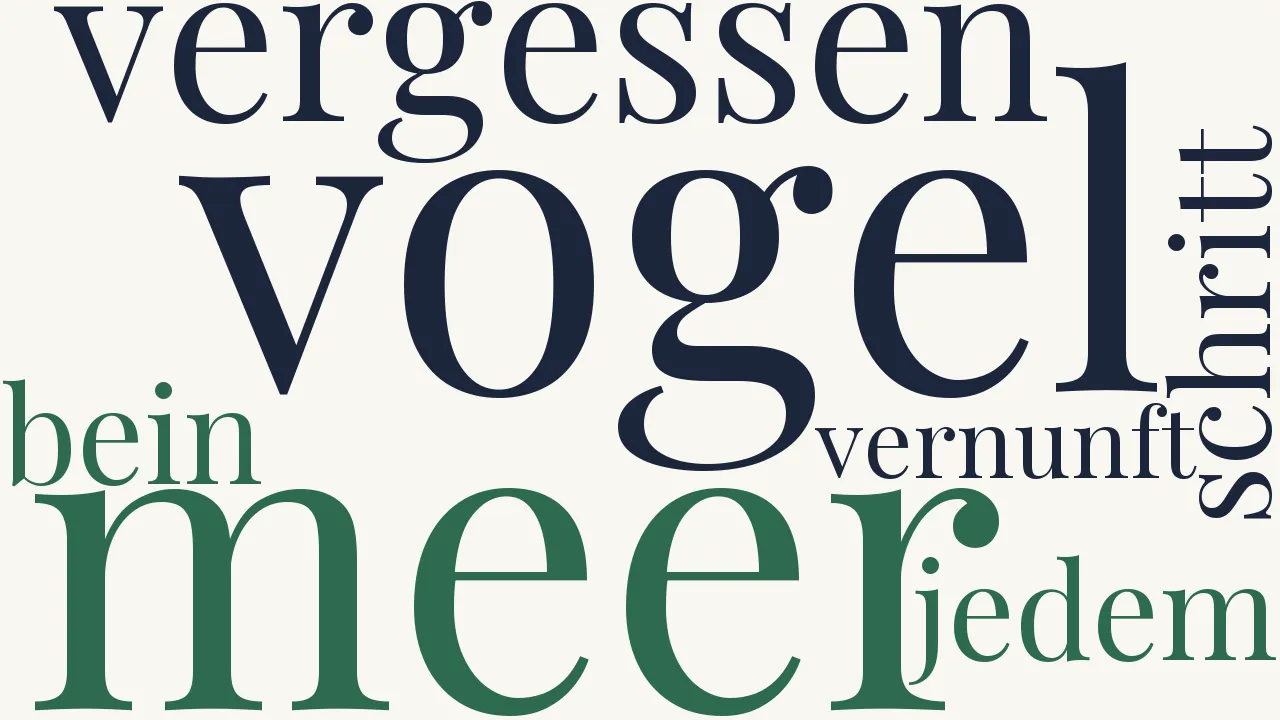 Wortwolke zu Prinz Vogelfrei