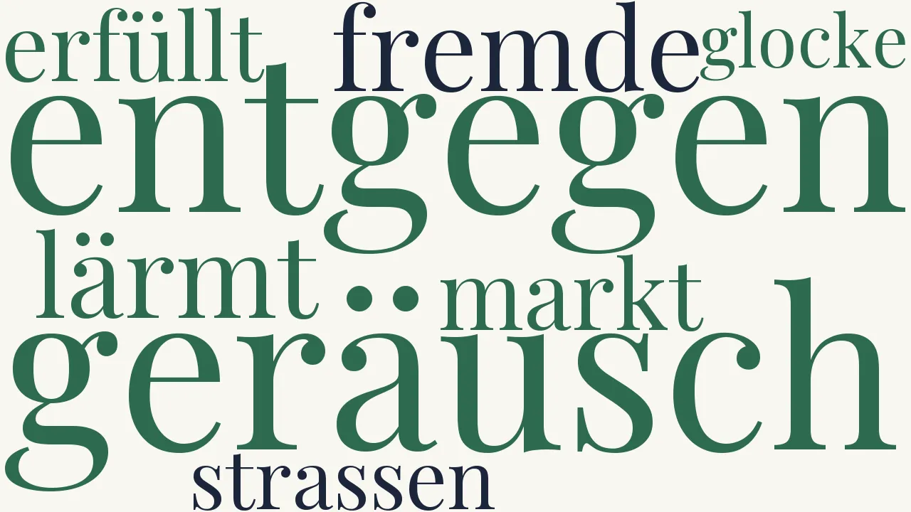 Wortwolke zu Sehnende Erwartung