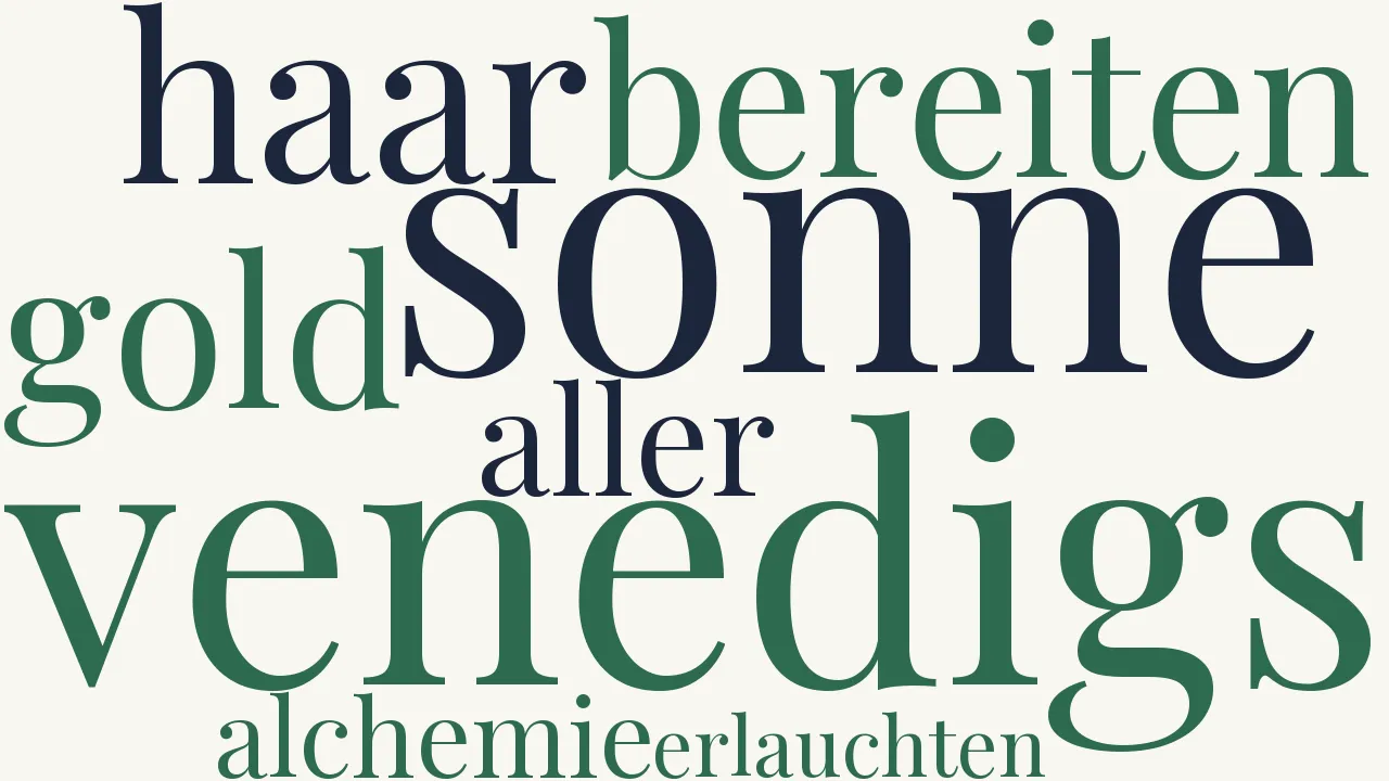 Wortwolke zu Die Courtisane